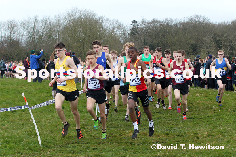 Boys under-15s, 2020 British Athletics Inter Counties Cross Country Champs., Prestwold Hall, Loughborough. Photo: David T. Hewitson/Sports for All Pics